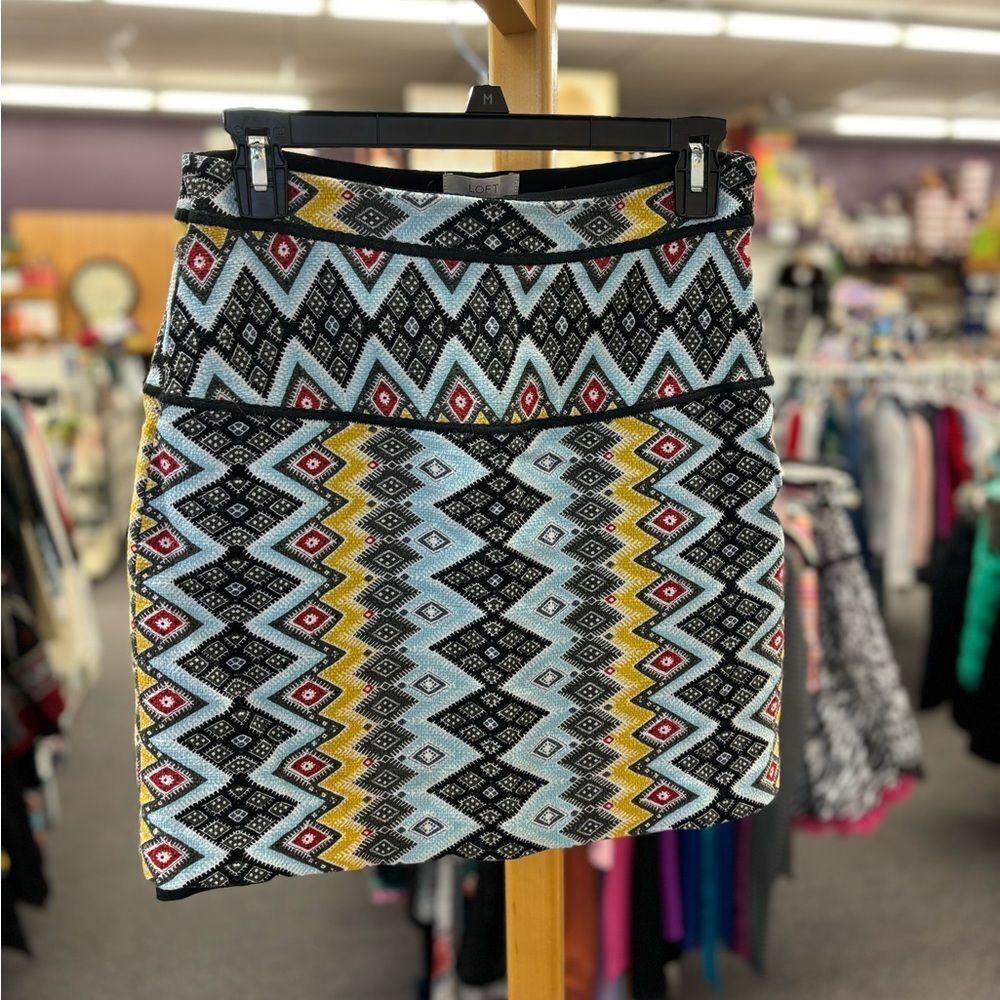 Loft Ladies 2 Multi Colored Pattern Mini Pencil S… - image 1